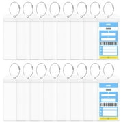 "Qweryboo 16 Pcs Clear Cruise Ship Luggage Tags, Waterproof Bulk Zip Seal ID Tag and Steel Loops Fits All Cruise Line Travel Ship"