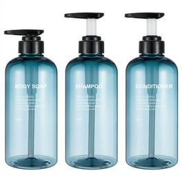 Large White Shampoo and Conditioner Storage Bottles Shampoo Dispenser  Refillable Bottles for Shower Modern Bathroom Storage Home Spa 