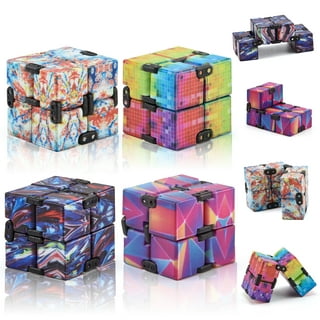 Infinity Cube Sensory Fidget Toy, EDC Fidgeting Game for Kids and Adults,  Cool Mini Gadget Best for Stress and Anxiety Relief and Kill Time, Unique