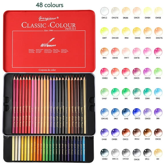 Color By Number Colored Pencil Set