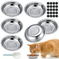 thumbnail image 1 of Qweryboo 6Packs Cat Bowls Cat Food Bowls with Spoon, 6Inch Cats Shallow Bowl, Pet Feeding Bowl Whisker Fatigue Relief, Extra Replacement Bowl-Metal Food and Water Dish, for Small Dogs and Cats, 12oz, 1 of 7