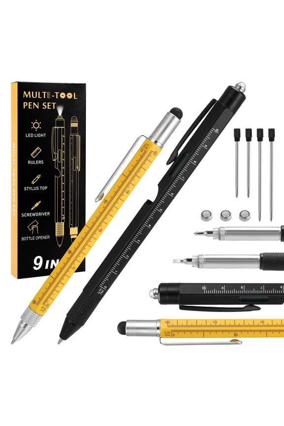 9 In 1 Multitool Pen for Men, Father's Day Gifts Birthday Gifts from Daughter, Cool Gadgets for Mens Tool Gifts for Him Dad Boyfriend Husband