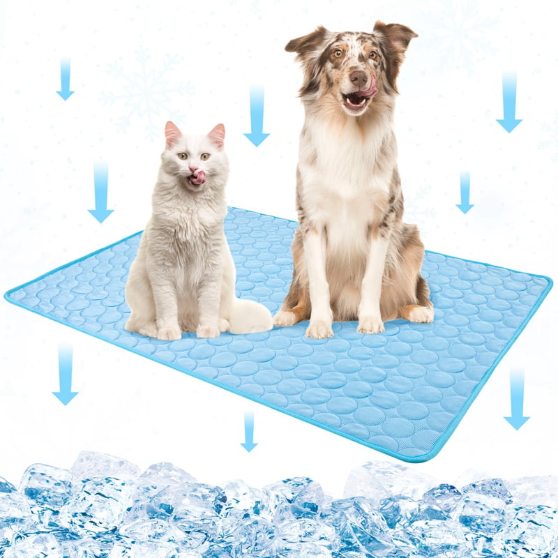 Qweryboo Dog Cooling Mat, Foldable Self Cooling Pad, no Water or