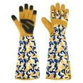 thumbnail image 1 of Qweryboo Gardening Gloves for Women Rose Pruning Thorn Proof Breathable Touchscreen Long Forearm Protection Garden Gloves(Yellow), 1 of 7
