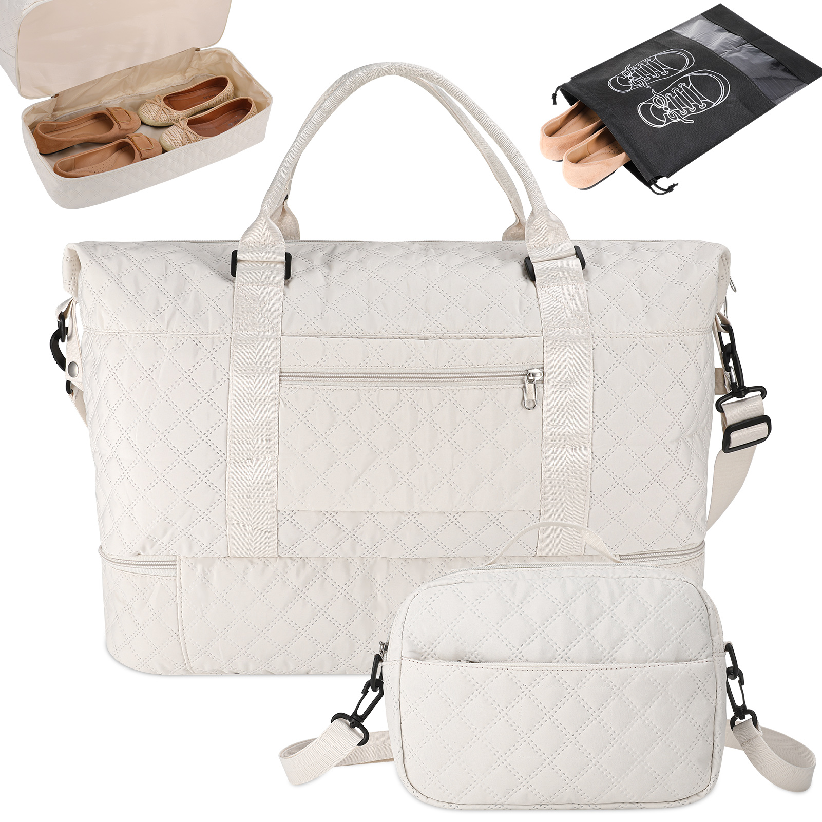 2022 New Foldable Dry/Wet Separation Travel Duffle Bag for Women Carry