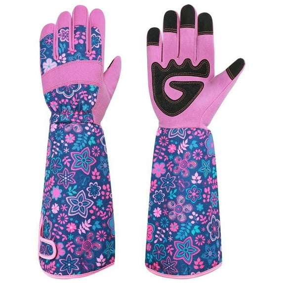 Qweryboo Long Gardening Gloves for Women, 37CM Thorn Proof&Puncture Resistance Garden Gloves Gauntlet, Womens Gardening Gloves Cactus Pruning, Work Garden Gloves Garden Gifts For Women(Purple)