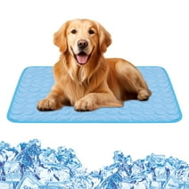Qweryboo Pet Cooling Mat, Dog Cooling Mat, Breathable Pet Cooling Mat, Washable & Portable Pet Soft Pad for Indoor or Outdoor, Self Cooling Pad for Dogs Cats(Navy Blue)