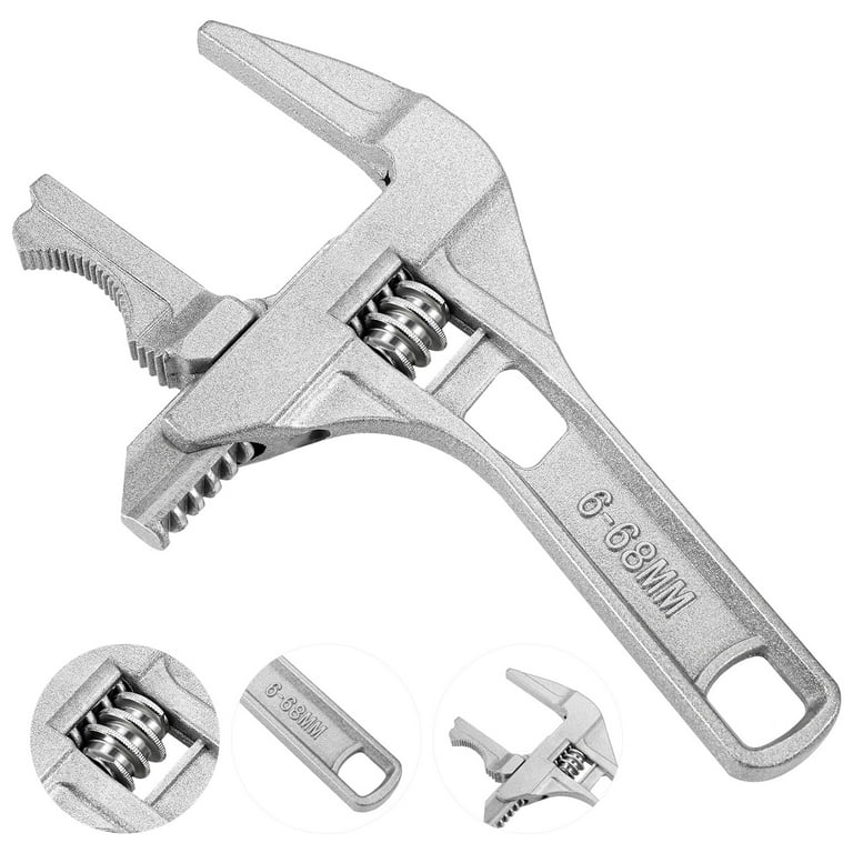 Qweryboo Reversible Jaw Adjustable Wrench, Wide Open Adjustable