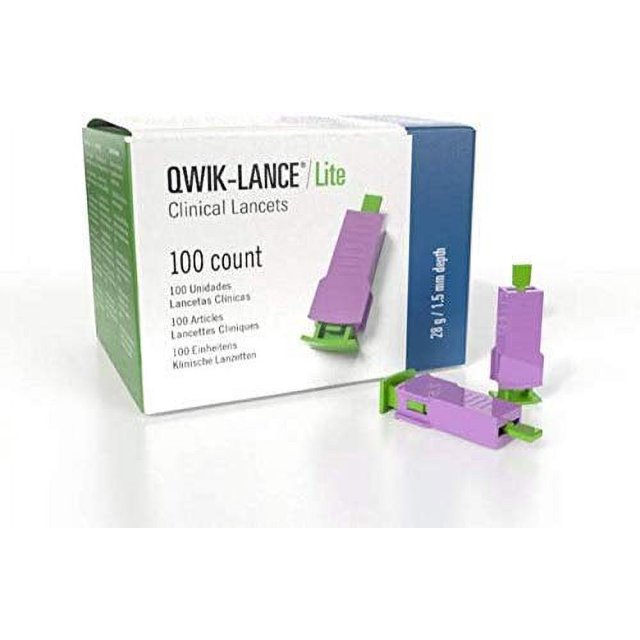 QwikLance Lite, Travel Lancet, Push Button 28 Gauge/ 1.5mm
