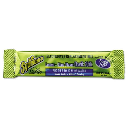 Qwik Stik ZERO 0.06 oz. Sugar-Free Drink Mix Sticks - Lemon-Lime (Case of 500 Each)