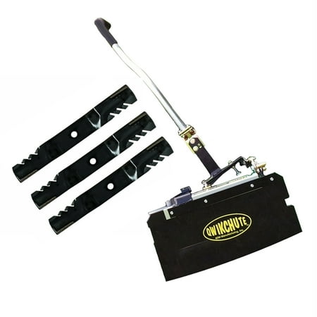 Qwikchute Chute Blocker / Deflector and Blade Kit Compatible with John Dere Z-Trak 60” 7 Iron II and Pro Decks / PMS-JD60B-Deere-KIT