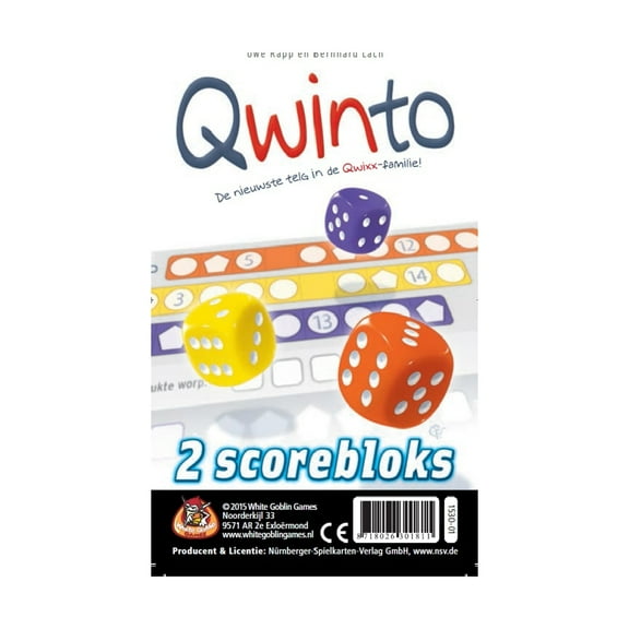 Qwinto Bloks - Extra Score Bloks (Dutch Edition) New