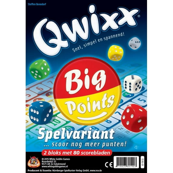 Qwixx - Big Points (Dutch Edition) New