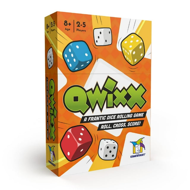 Qwixx: The frantic dice SSF20 rolling game that everyone plays at once! For ages 8+, 2-5 players, from Gamewright