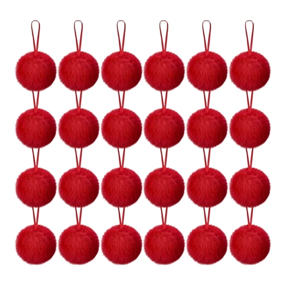 Qwtwty 24 Pcs Christmas Ball Ornaments Set with Hang Rope, Shatterproof Christmas Bauble Hanging Pendants for Xmas Tree, Wreath, Garland, Party Decor
