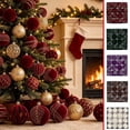 thumbnail image 1 of Qwtwty 30 Pcs Christmas Decor Ornaments Set with Hanging Loop, Shatterproof Christmas Hanging Pendants for Xmas Tree Holiday Party Wedding Home Decorations, 1 of 6
