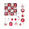 thumbnail image 1 of Qwtwty 46 Pcs Christmas Decorations Ornaments Set, Shatterproof Christmas Hanging Pendants for Home Party Wedding Holiday Decor, 1 of 6