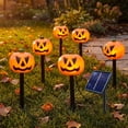 thumbnail image 1 of Qwtwty 5 Pack Halloween Stake String Lights, Solar Pathway Stake Lights for Walkways, Gardens, Lawns, Driveways and Landscape Lighting, 1 of 7