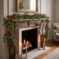 thumbnail image 1 of Qwtwty 6 ft Artificial Christmas Garland, Artificial Pine Needle Christmas Garland for Stairs, Railing, Fireplace, Door Decor, 1 of 7