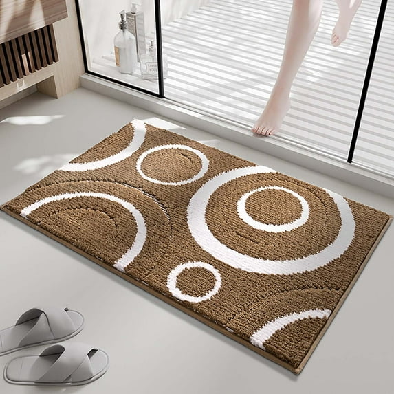 Qwtwty Bath Rug Home Door Mat Household Entrance Mat Bathroom Mat Slip And Absorbent Carpet