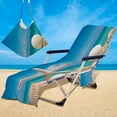 thumbnail image 1 of Qwtwty Bath Towels Beach Chair Cover- Beach Bag With Side Pockets-microfiber Lounge Chair- Beach Towel-chair Cover Beach Towels Oversized, 1 of 7