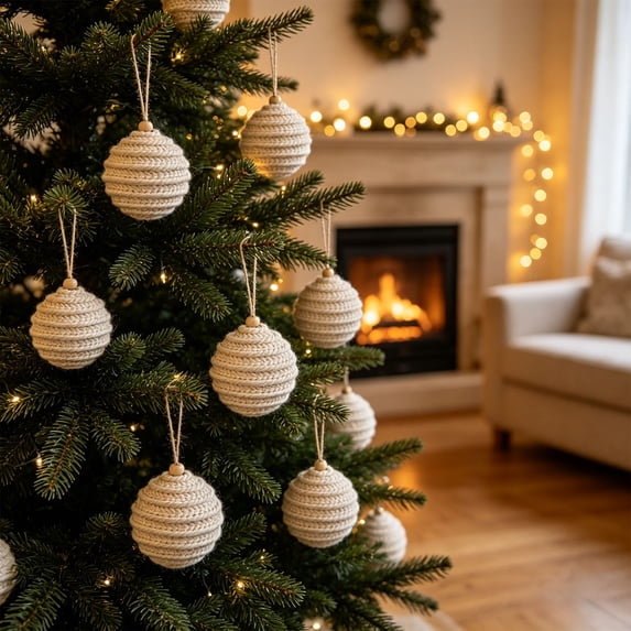 Qwtwty Christmas Ball Ornaments, Shatterproof Hanging Pendants for Xmas Tree Holiday Party Wedding Home Decorations