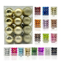 Qwtwty Christmas Decor 3cm/24pcs Christmas Tree L Bauble Hanging Home Party Ornament Decor Christmas Decorations Outdoor Christmas Decorations Outdoor Christmas Decor Home Decor, Champagne Gold