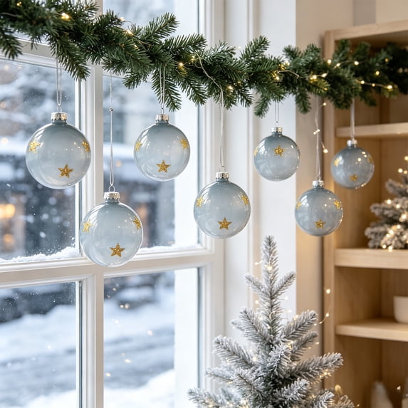 Qwtwty Christmas Decorations Balls, Shatterproof Hanging Pendants for Xmas Tree Wreath Holiday Party Wedding Home Decorations