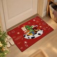 thumbnail image 1 of Qwtwty Christmas Doormat, Non Slip Washable Xmas Welcome Front Door Mat, Winter Holiday Decorative Carpet for Living Room Bedroom Front Porch Christmas Decorations, 1 of 7