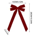 thumbnail image 1 of Qwtwty Christmas Ornaments 12pcs Velvet Christmas Bows for Christmas Tree Wreath Gift Wrap Crafts Wedding Party Bows for Snack Bags Baking Candy Bags Home Decoration, 1 of 8