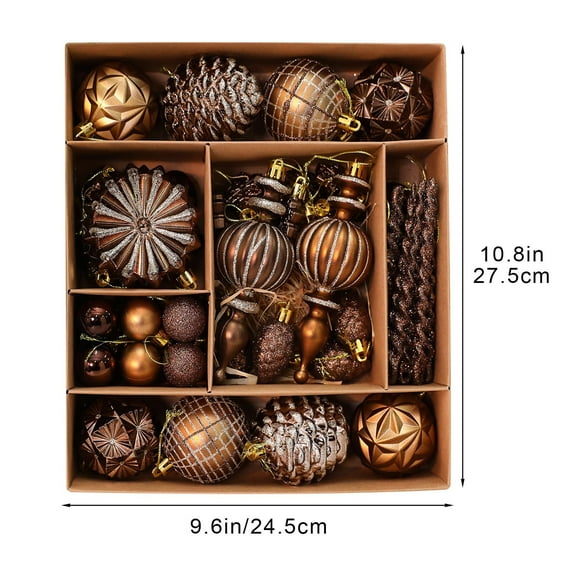Qwtwty Christmas Ornaments Christmas Christmas Balls Plastic Plating Shaped Hand Balls Christmas Tree Hanging Christmas Party Decoration Supplies