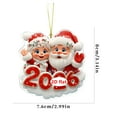 thumbnail image 1 of Qwtwty Christmas Ornaments Christmas Hanging Decoration Christmas Tree Decoration Exquisite House Acrylic Hanging Decoration, 1 of 8