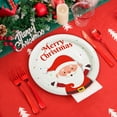 thumbnail image 1 of Qwtwty Christmas Ornaments Christmas Party Decorations Disposable Dinner Plates Cartoons Santa Claus Plates Paper Cup Set, 1 of 8