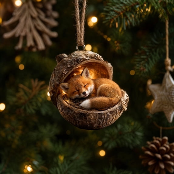 Qwtwty Christmas Ornaments Christmas Tree Hanging Decoration, Shatterproof Acrylic Decorative Hanging Pendants for Xmas Tree Decor