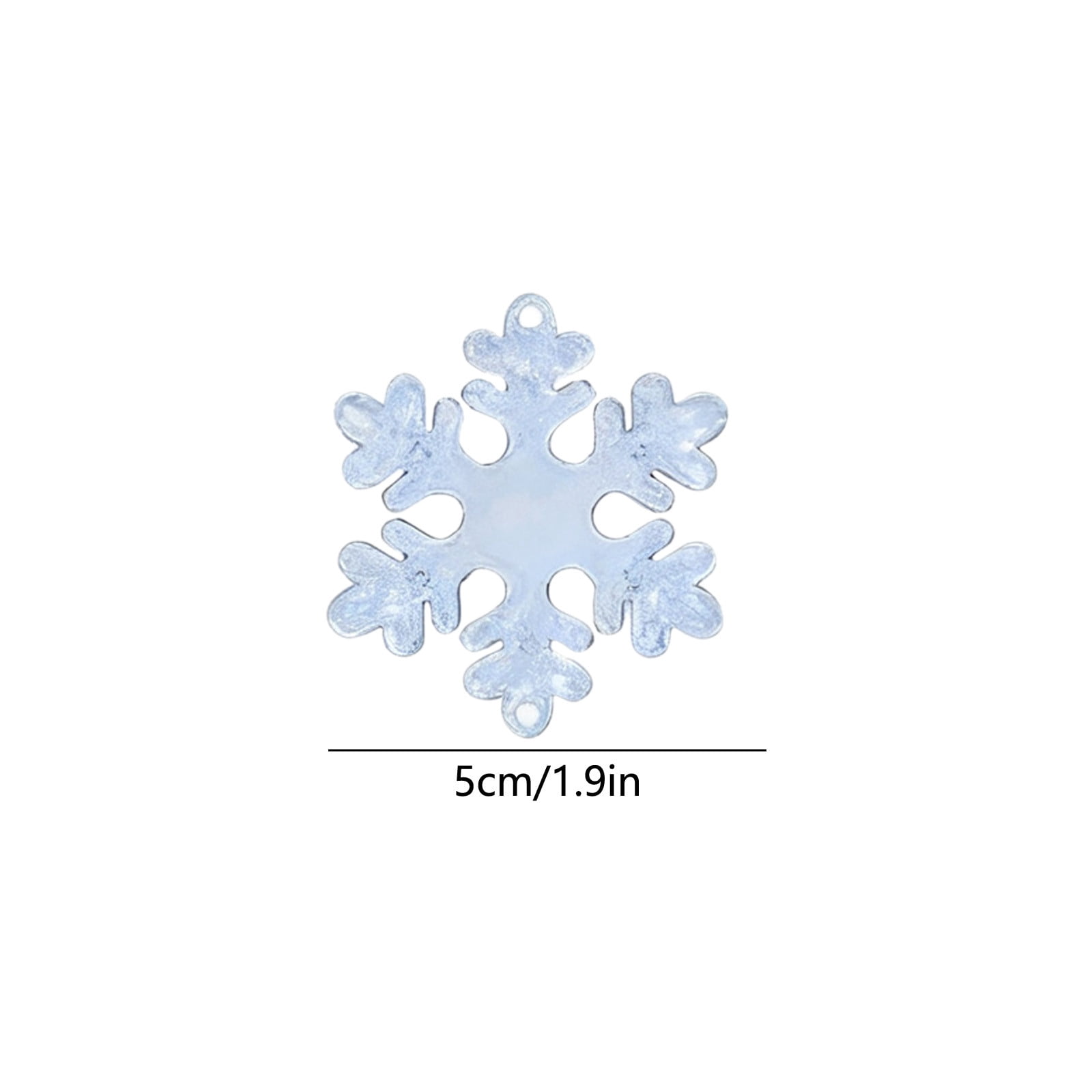 Qwtwty Christmas Ornaments Winter Acrylic Snowflake Ornaments Blue ...