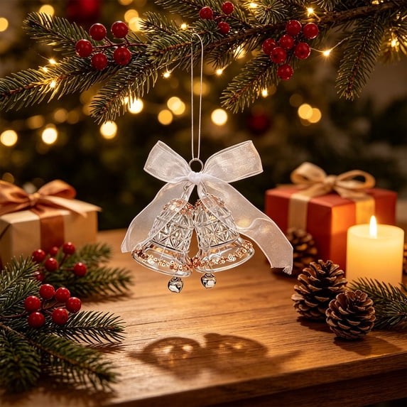 Qwtwty Christmas Snowflake Hanging Ornaments, Shatterproof Hanging Pendants for Xmas Tree Holiday Party Wedding Home Decorations