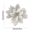 thumbnail image 1 of Qwtwty Christmas Tree Decorations 1Pcs Christmas Tree Decoration Simulation Flowers Cloth Material Simulation Flowers for Weddings Parties Halls And Other Decorations Holiday Gifts, 1 of 6