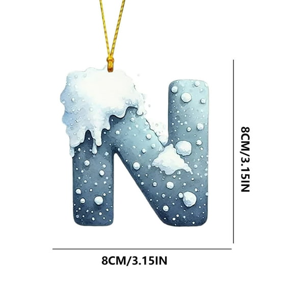 Qwtwty Christmas Tree Decorations 26 Letters Christmas Tree Decoration Pendant Christmas Tree Ornaments Christmas Ornaments Christmas Decoration Xmas Tree Hanging Decor