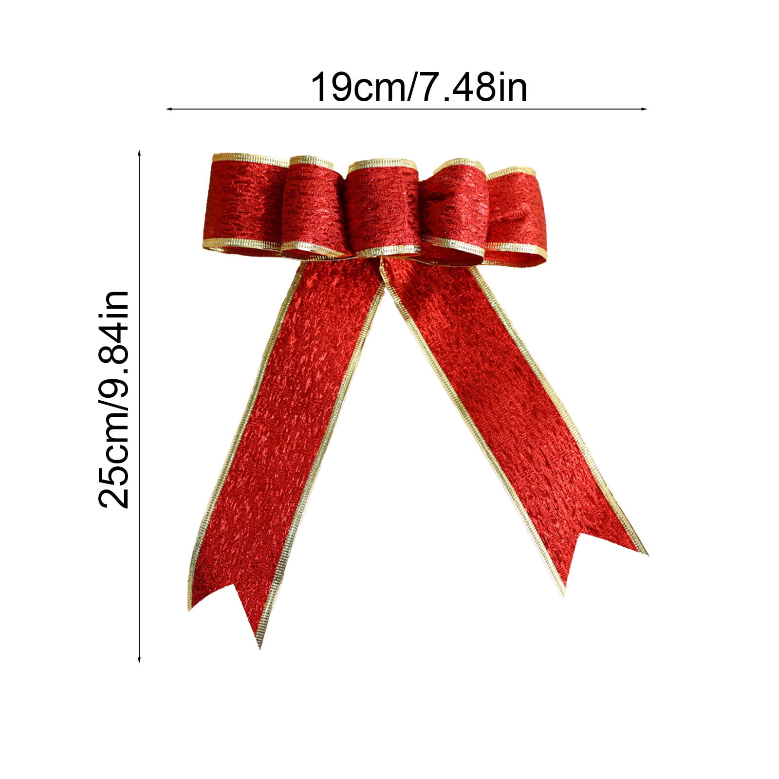 Qwtwty Christmas Tree Decorations Glitter Christmas Tree Bow Large ...