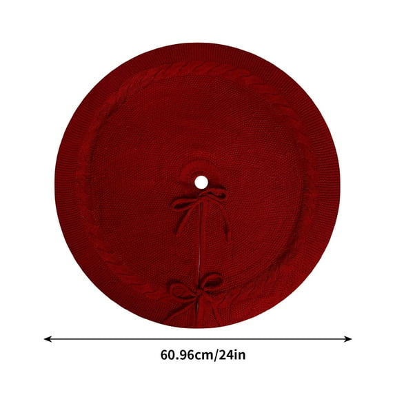 Qwtwty Christmas Tree Skirt Red White Tree Apron Christmas Tree Skirt Decorations Ornaments