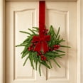 thumbnail image 1 of Qwtwty Christmas Wreath Decorations, Winter Artificial Wreath Hanging Ornament for Xmas Home Door Wall Window Fireplace Decor, Christmas Decorations, 1 of 8