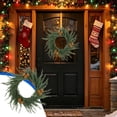 thumbnail image 1 of Qwtwty Christmas Wreath for Front Door, Farmhouse Artificial Winter Garlands for Wall Window Porch Home Indoor Outdoor Christmas Decoration, 1 of 8