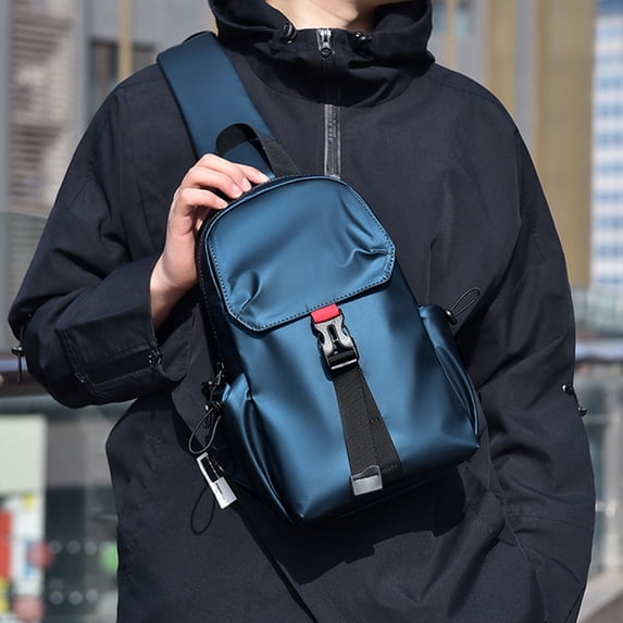 Qwtwty Crossbody Bags Men's Fashion Casual Small Shoulder Backpack Travel Out Lightweight And Easy To Carry Shoulder Bag