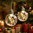 thumbnail image 1 of Qwtwty Glowing Christmas Story Ornament, Shatterproof Mini Clear Christmas Themed Hanging Pendants for Xmas Tree Holiday Party Decor, 1 of 7