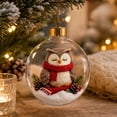 thumbnail image 1 of Qwtwty Glowing Christmas Tree Ornaments Christmas Decorations, Shatterproof Mini Clear Christmas Themed Hanging Pendants for Xmas Tree Decor, 1 of 7