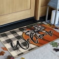 thumbnail image 1 of Qwtwty Home Decor Pumpkin Maple Crystal Velvet Floor Mat Home Entrance Door Mat Thickened Foyer Floor Mat, 1 of 7