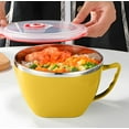 thumbnail image 1 of Qwtwty Lunch Box Stainless Steel Bowl Double Layer with Lid Handle Cup Ramen Bowl Soup Bowl Insulated Fresh Lunch Box, 1 of 6