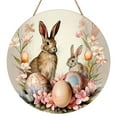 thumbnail image 1 of Qwtwty Mobile Phone Chains Easter Wooden Hanging Welcome Doorplate Festive Background Wall Decoration Wooden Crafts, 1 of 2