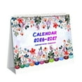 thumbnail image 1 of Qwtwty Office Supplies Desk Calendar 2026 to 2027 18 Months Desk Calendar OrnamentStanding Flip Calendar for Home Office Supplies Many Countries Holidays, 1 of 6