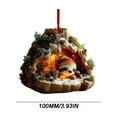 thumbnail image 1 of Qwtwty Outdoor Christmas Decorations 10cm Forest Animals Decoration Christmas Tree Pendant Holiday Gift, 1 of 5